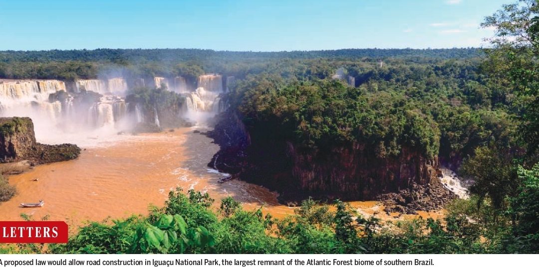 Revista Science alerta para ameaças ao Parque Nacional do Iguaçu com a reabertura da Estrada do Colono