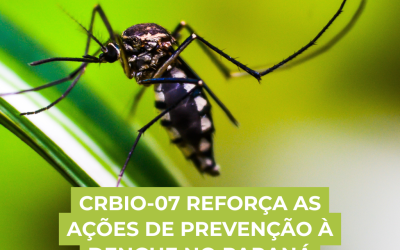 CRBio-07 mobiliza Biólogos(as) e sociedade para fortalecer a prevenção e o combate à dengue no Paraná
